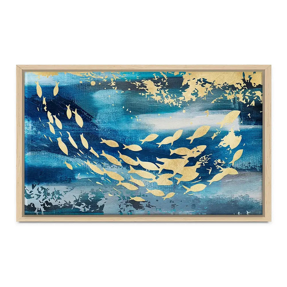 Swimming With The Fishes Canvas Print Swimming With The Fishes Canvas Print wall art product Art Print Shop