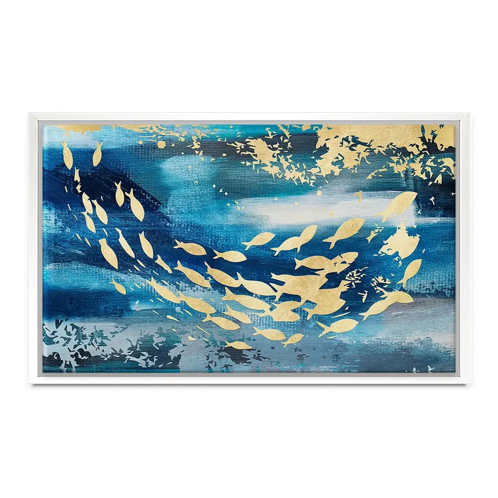 Swimming With The Fishes Canvas Print Swimming With The Fishes Canvas Print wall art product Art Print Shop