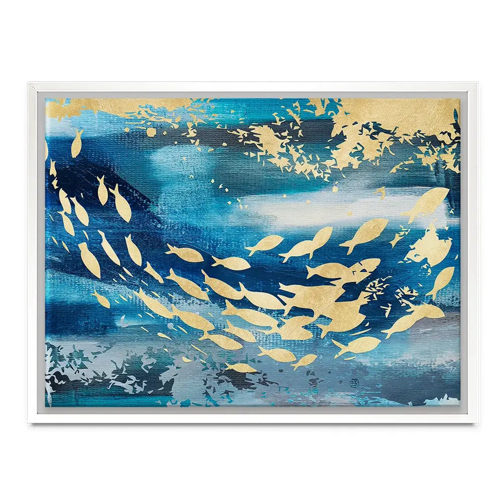 Swimming With The Fishes Canvas Print Swimming With The Fishes Canvas Print wall art product Art Print Shop