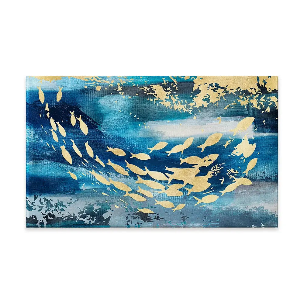 Swimming With The Fishes Canvas Print Swimming With The Fishes Canvas Print wall art product Art Print Shop