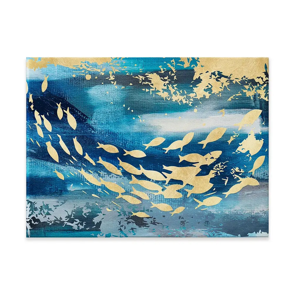 Swimming With The Fishes Canvas Print Swimming With The Fishes Canvas Print wall art product Art Print Shop