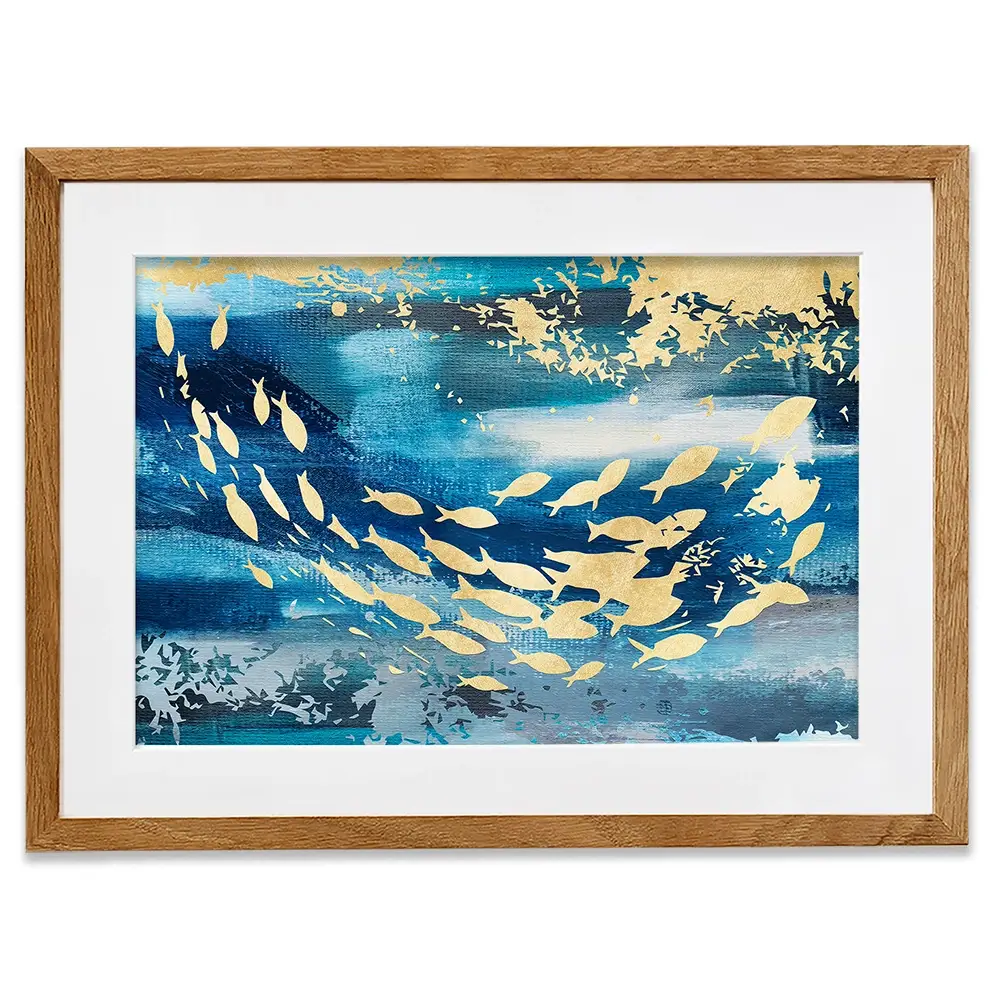 Swimming With The Fishes Framed Art Print Swimming With The Fishes Framed Art Print wall art product Art Print Shop