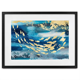 Swimming With The Fishes Framed Art Print Swimming With The Fishes Framed Art Print wall art product Art Print Shop