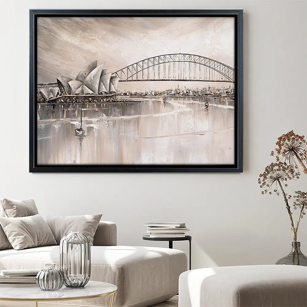 Sydney Skyline Canvas Print Sydney Skyline Canvas Print wall art product Isabella Karolewicz