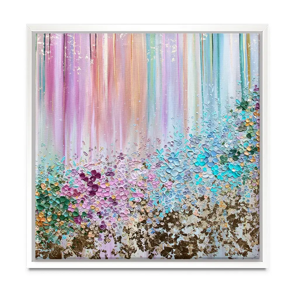 Symphony Of Colour Square Canvas Print Symphony Of Colour Square Canvas Print wall art product Nada Khatib