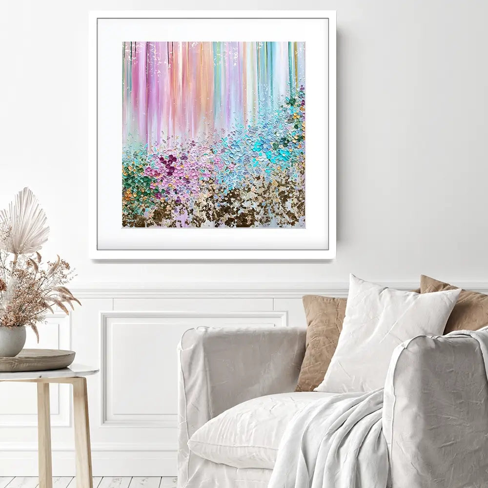 Symphony Of Colour Square Framed Art Print Symphony Of Colour Square Framed Art Print wall art product Nada Khatib