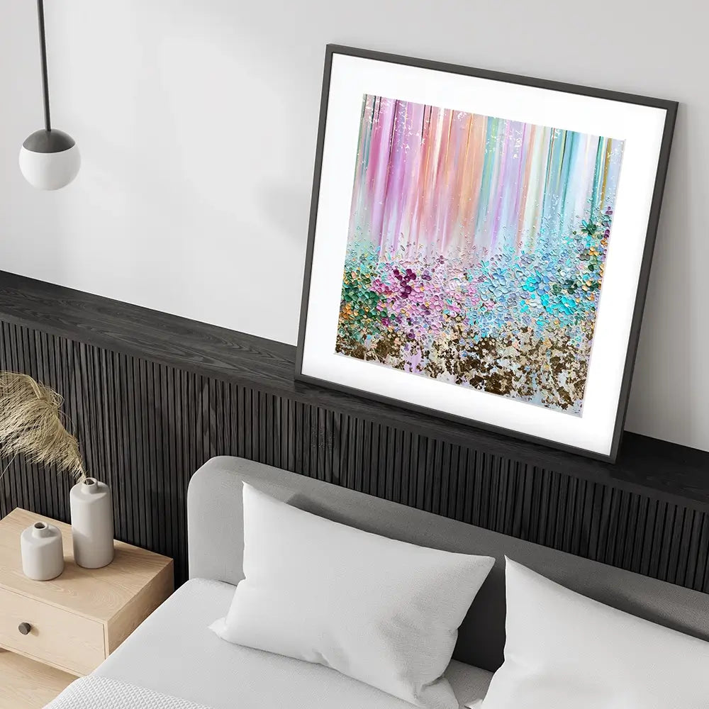 Symphony Of Colour Square Framed Art Print Symphony Of Colour Square Framed Art Print wall art product Nada Khatib