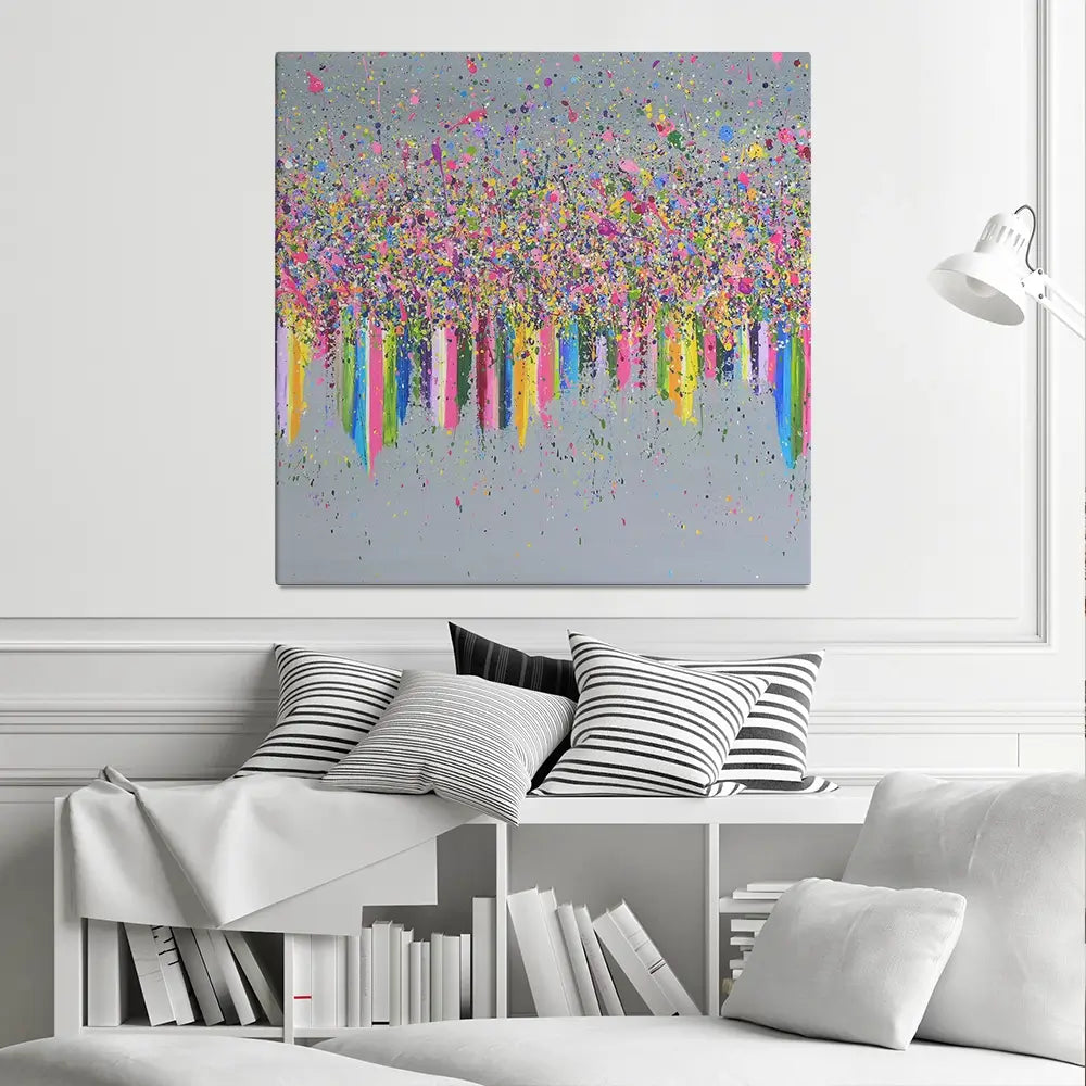 Symphony Of Love Square Canvas Print Symphony Of Love Square Canvas Print wall art product Art Print Shop