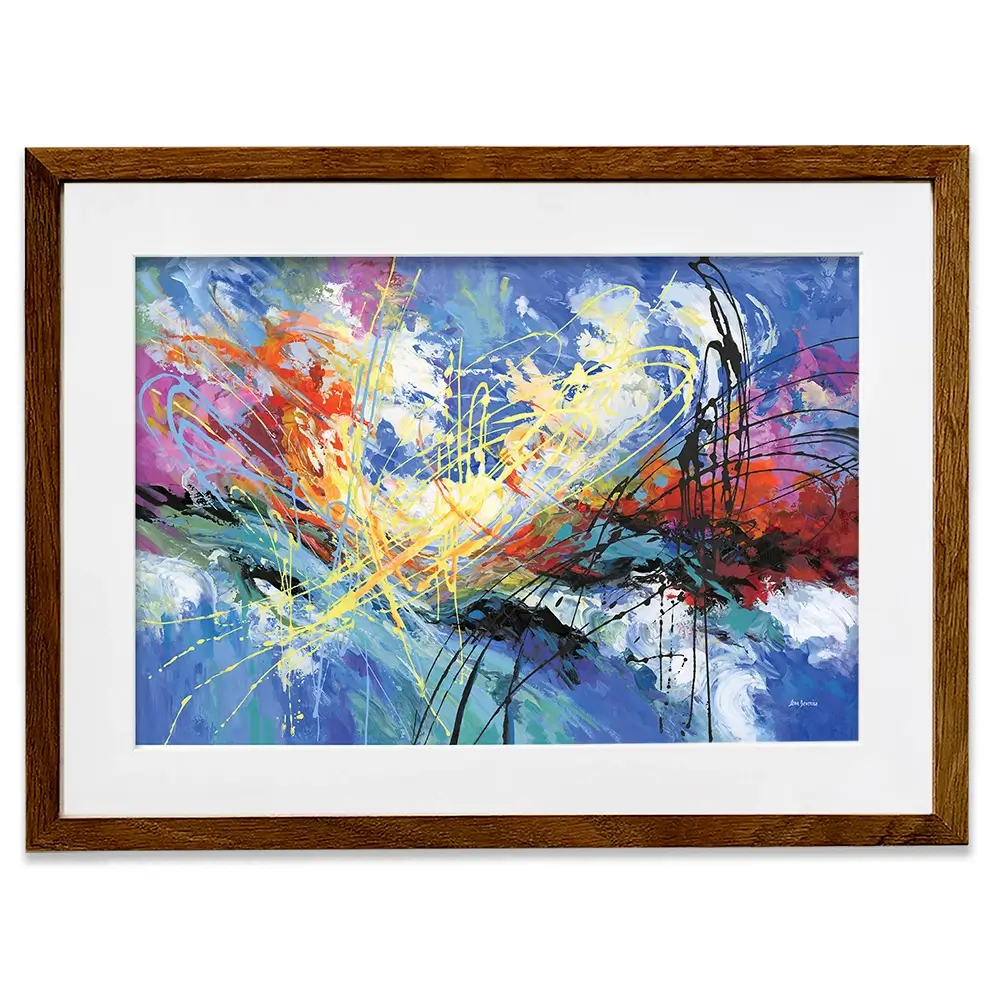 Symphony Of Positive Energy Framed Art Print Symphony Of Positive Energy Framed Art Print wall art product Leon Devenice