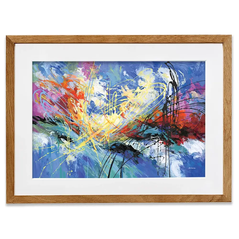 Symphony Of Positive Energy Framed Art Print Symphony Of Positive Energy Framed Art Print wall art product Leon Devenice