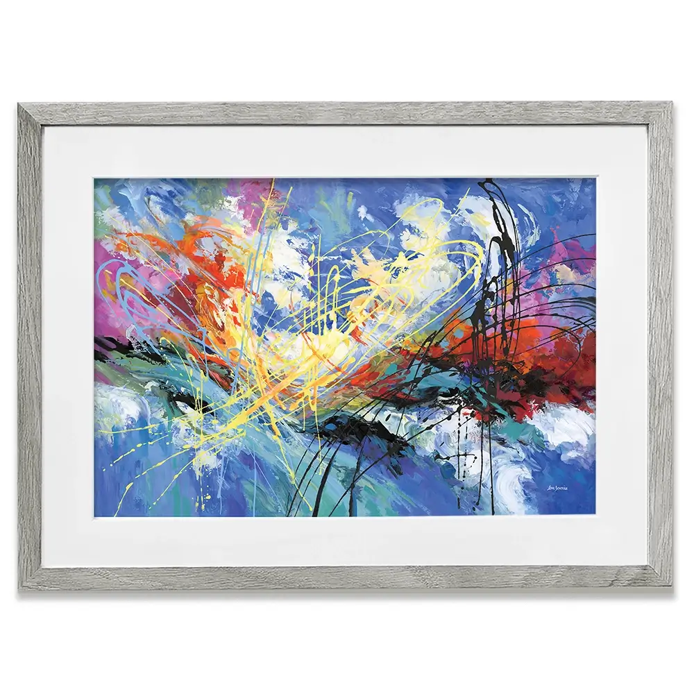 Symphony Of Positive Energy Framed Art Print Symphony Of Positive Energy Framed Art Print wall art product Leon Devenice