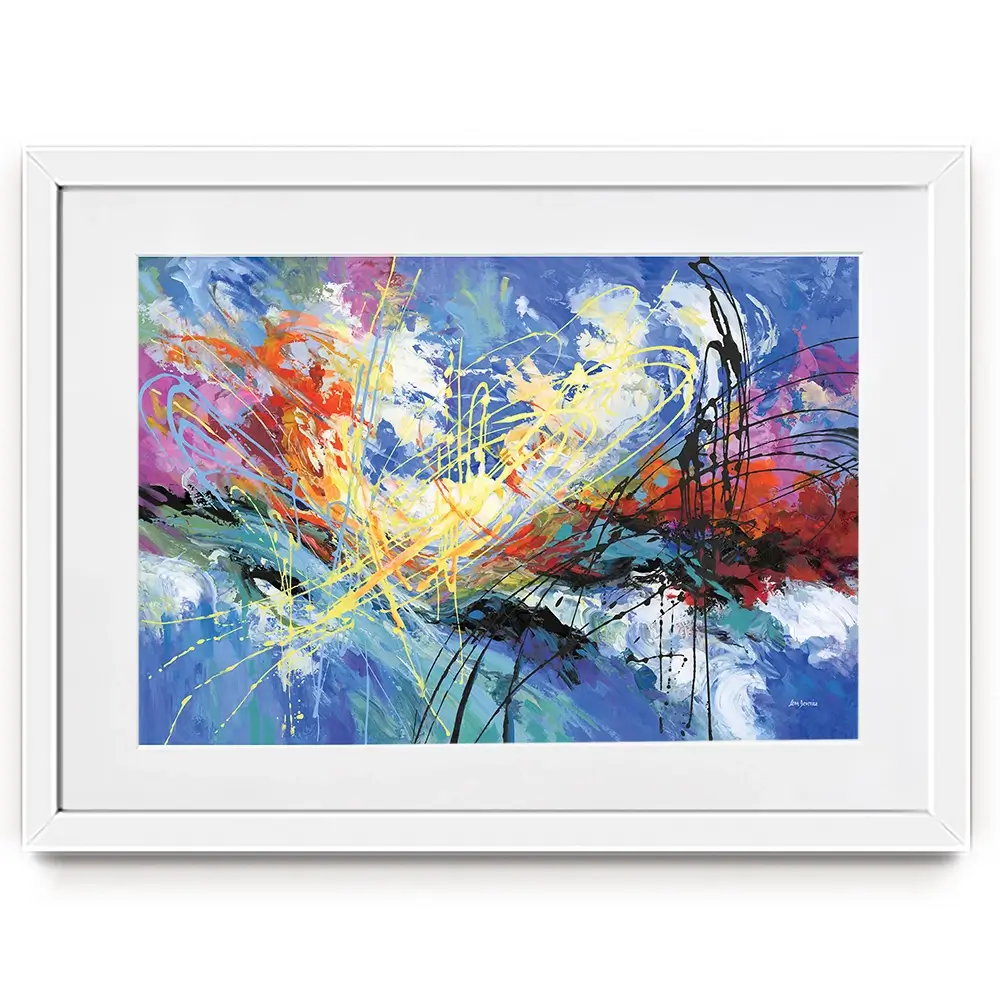 Symphony Of Positive Energy Framed Art Print Symphony Of Positive Energy Framed Art Print wall art product Leon Devenice