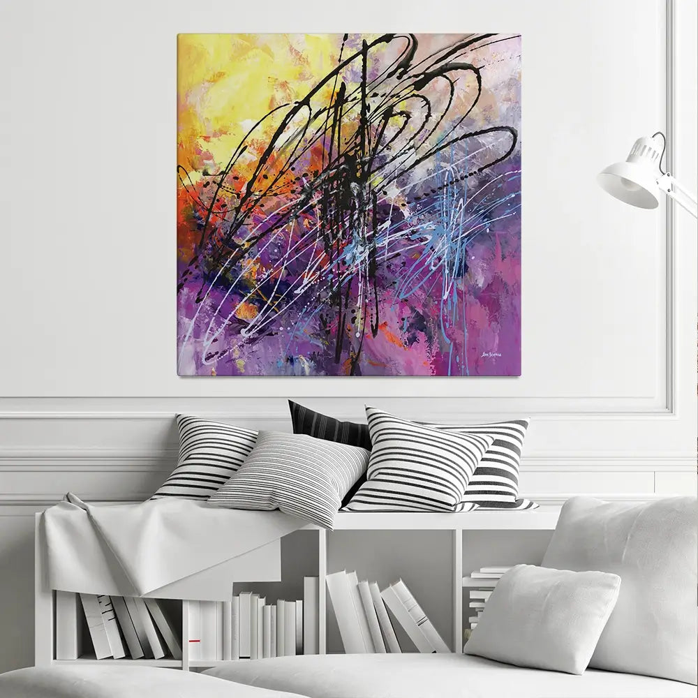 Symphony Of Unbroken Spirit Square Canvas Print Symphony Of Unbroken Spirit Square Canvas Print wall art product Leon Devenice
