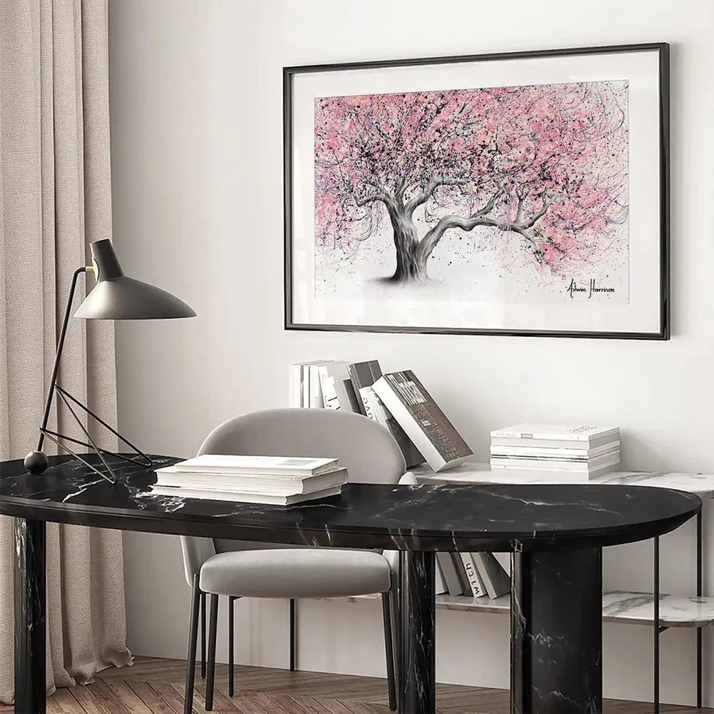 Taffy Blossom Tree Framed Art Print Taffy Blossom Tree Framed Art Print | Taffy Blossom Tree Artwork wall art product Ashvin Harrison