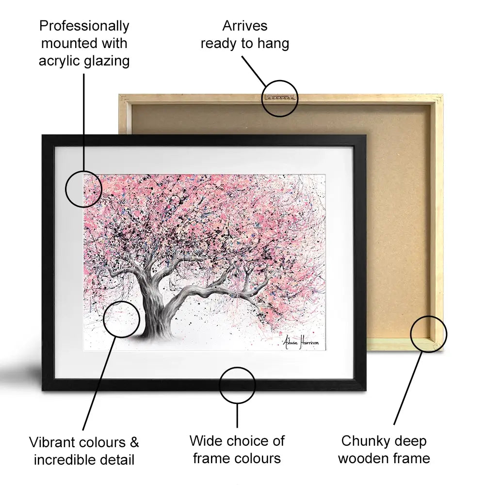 Taffy Blossom Tree Framed Art Print Taffy Blossom Tree Framed Art Print | Taffy Blossom Tree Artwork wall art product Ashvin Harrison