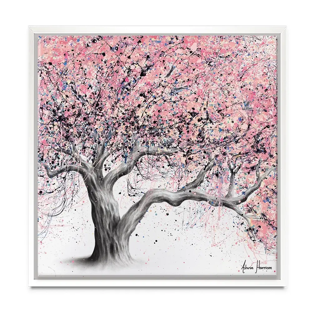 Taffy Blossom Tree Square Canvas Print Taffy Blossom Tree Square Canvas Print wall art product Ashvin Harrison