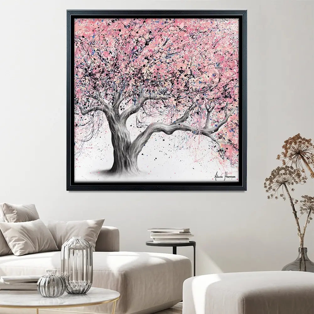 Taffy Blossom Tree Square Canvas Print Taffy Blossom Tree Square Canvas Print wall art product Ashvin Harrison