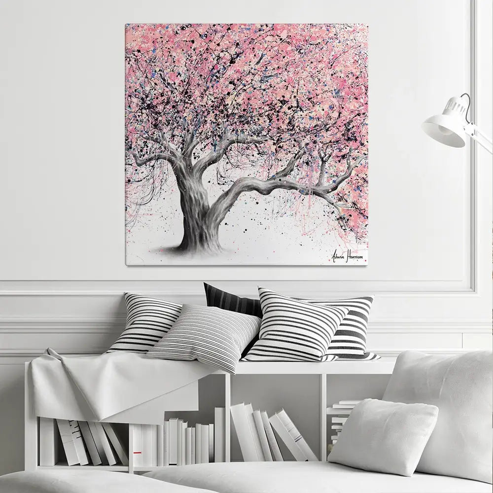 Taffy Blossom Tree Square Canvas Print Taffy Blossom Tree Square Canvas Print wall art product Ashvin Harrison