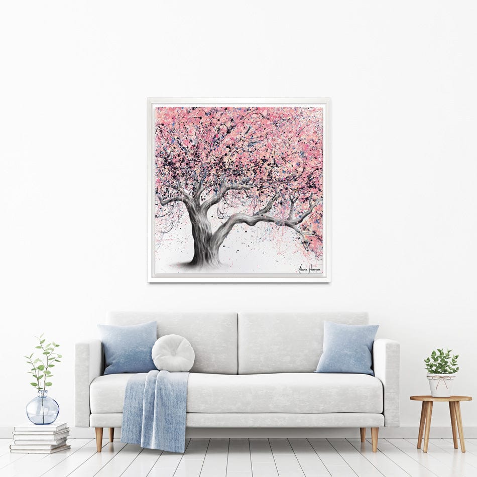 Taffy Blossom Tree Square Canvas Print wall art product Ashvin Harrison
