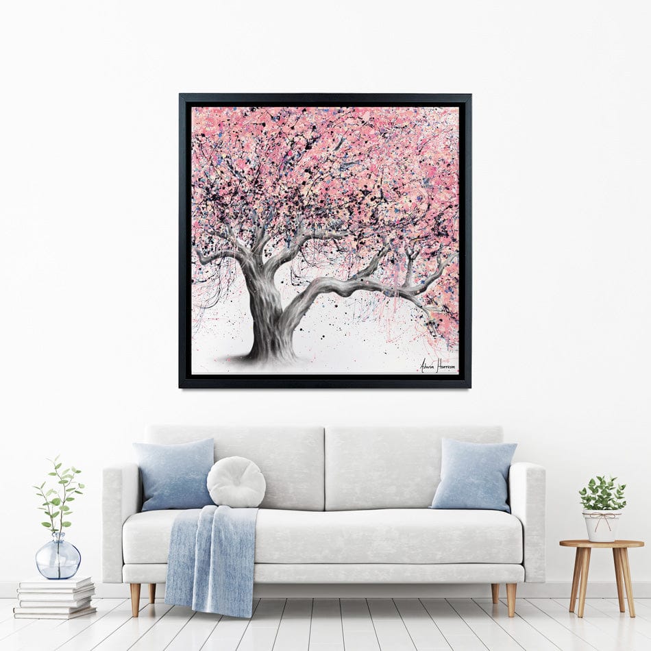 Taffy Blossom Tree Square Canvas Print wall art product Ashvin Harrison