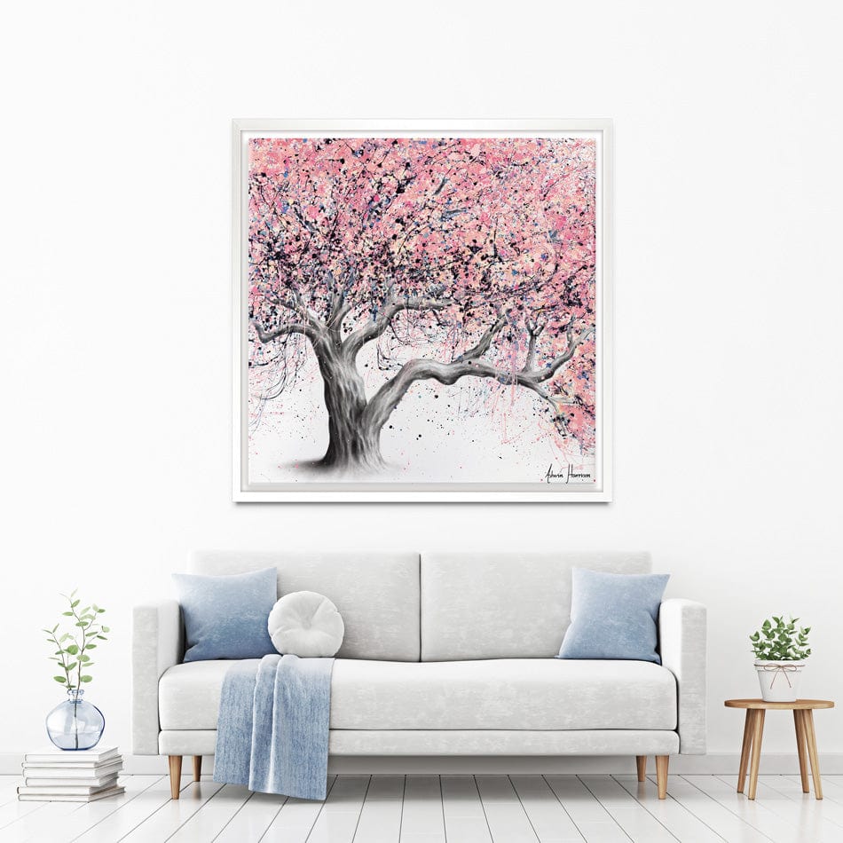 Taffy Blossom Tree Square Canvas Print wall art product Ashvin Harrison