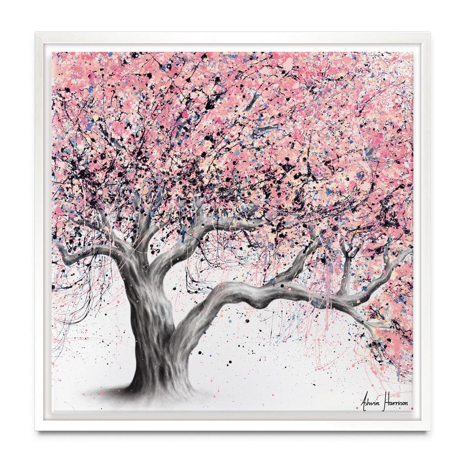 Taffy Blossom Tree Square Canvas Print wall art product Ashvin Harrison