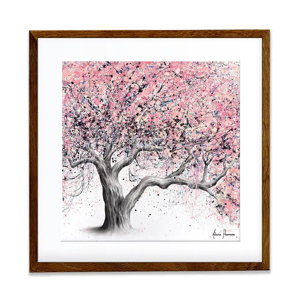 Taffy Blossom Tree Square Framed Art Print Taffy Blossom Tree Square Framed Art Print wall art product Ashvin Harrison