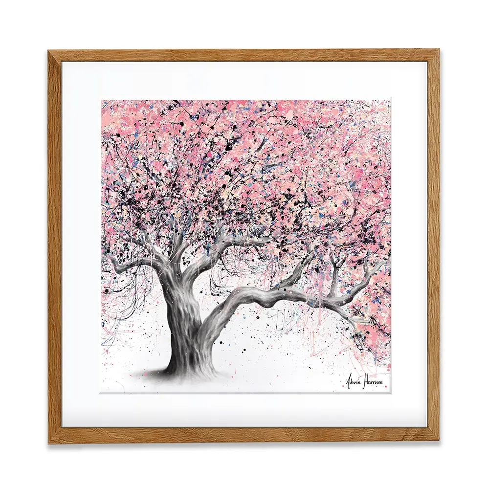 Taffy Blossom Tree Square Framed Art Print Taffy Blossom Tree Square Framed Art Print wall art product Ashvin Harrison