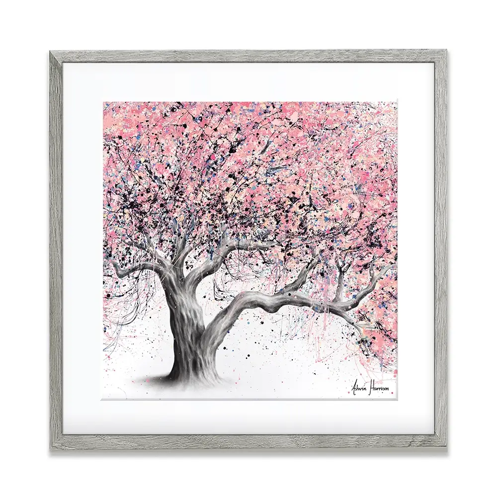 Taffy Blossom Tree Square Framed Art Print Taffy Blossom Tree Square Framed Art Print wall art product Ashvin Harrison