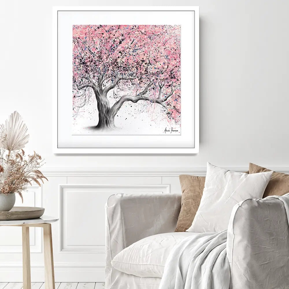 Taffy Blossom Tree Square Framed Art Print Taffy Blossom Tree Square Framed Art Print wall art product Ashvin Harrison