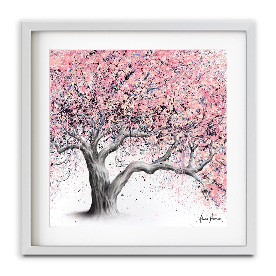 Taffy Blossom Tree Square Framed Art Print wall art product Ashvin Harrison