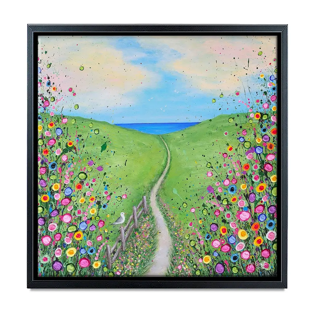 Take Me To The Sea Square Canvas Print Take Me To The Sea Square Canvas Print wall art product Jo Gough