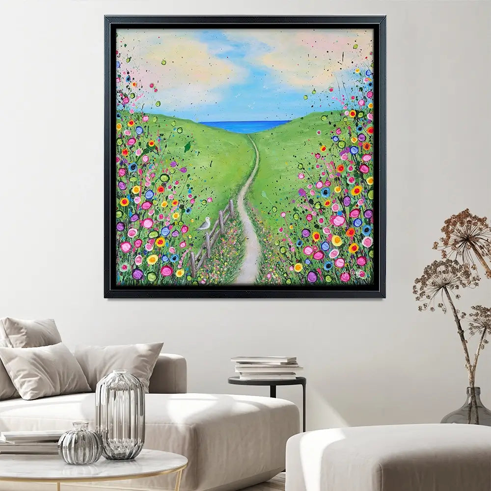 Take Me To The Sea Square Canvas Print Take Me To The Sea Square Canvas Print wall art product Jo Gough