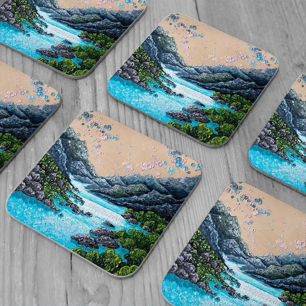 Take The Plunge Coaster Set Take The Plunge Coaster Set wall art product Nada Khatib