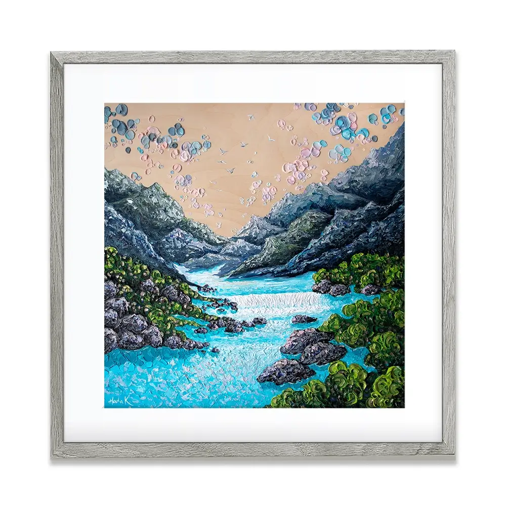 Take The Plunge Square Framed Art Print Take The Plunge Square Framed Art Print wall art product Nada Khatib