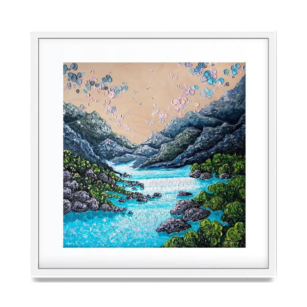 Take The Plunge Square Framed Art Print Take The Plunge Square Framed Art Print wall art product Nada Khatib