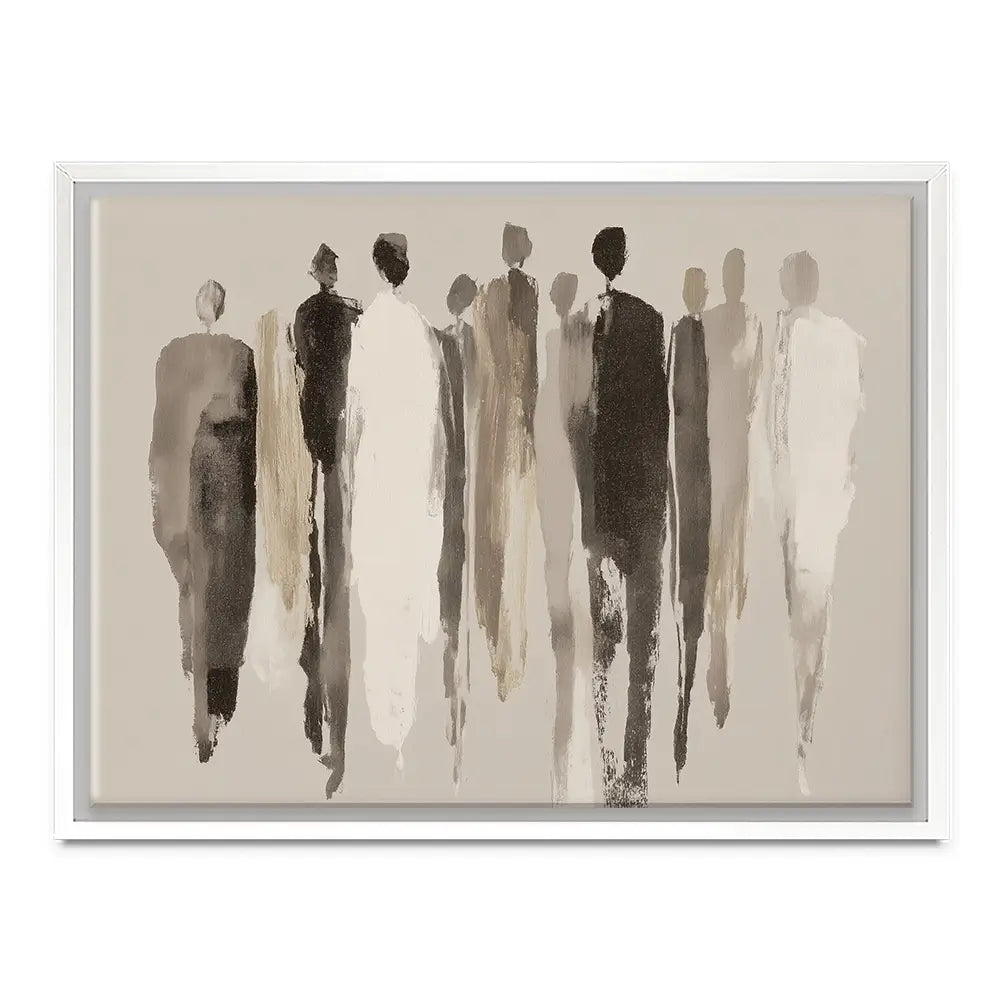 Tall Figure Procession Canvas Print Tall Figure Procession Canvas Print wall art product Chromatic Storm Studio