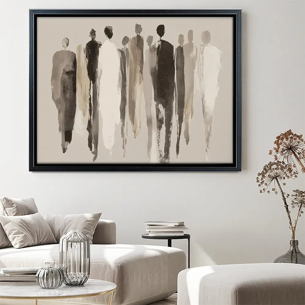 Tall Figure Procession Canvas Print Tall Figure Procession Canvas Print wall art product Chromatic Storm Studio