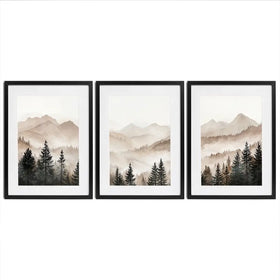 Tall Trees Framed Art Print Trio Tall Trees Framed Art Print Trio wall art product IAmHomeStudio