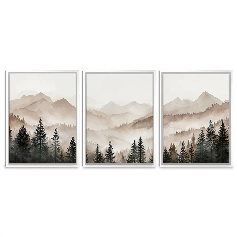Tall Trees Trio Canvas Print Tall Trees Trio Canvas Print wall art product IAmHomeStudio