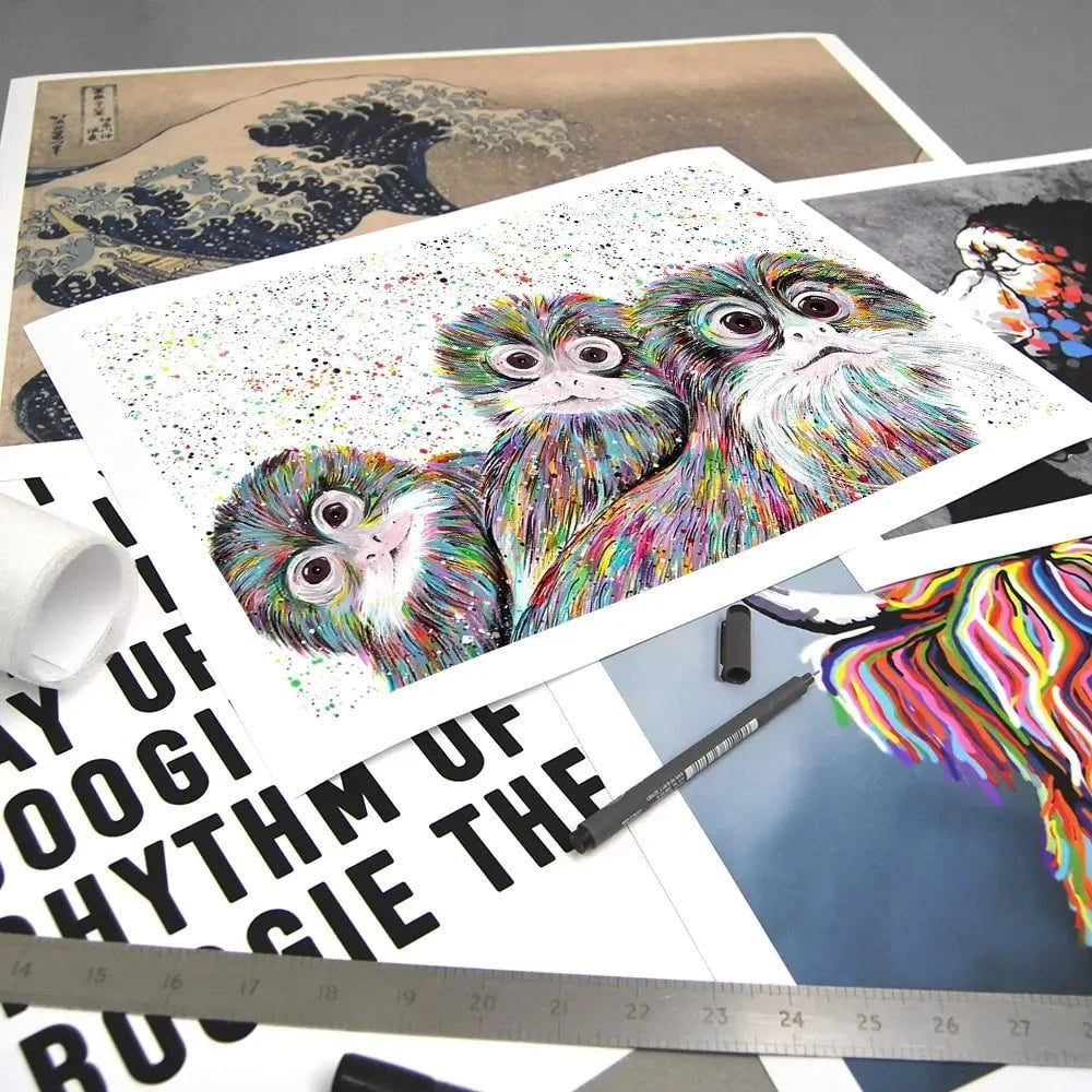 Tamarin Monkeys Art Print Tamarin Monkeys Art Print wall art product Emma LC Art