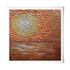 Tangerine Dream Square Art Print Tangerine Dream Square Art Print wall art product Nada Khatib