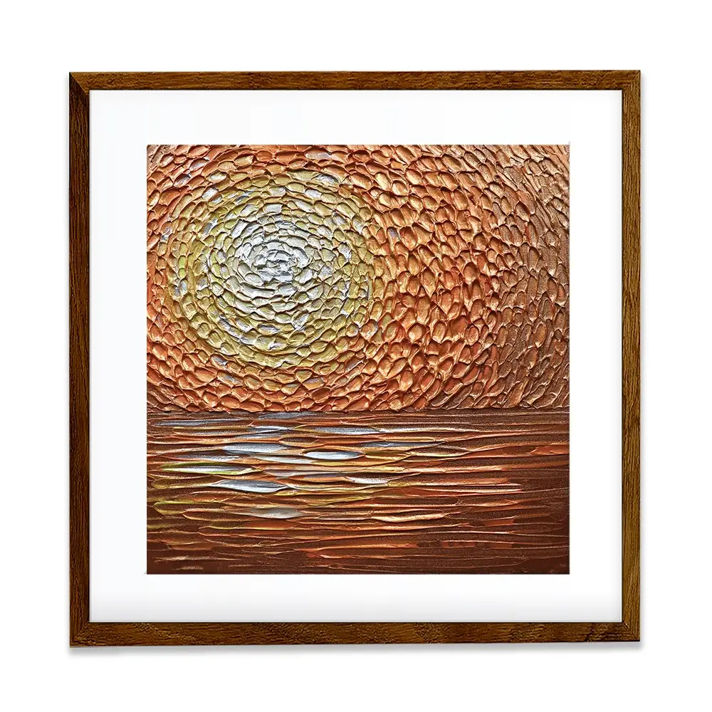 Tangerine Dream Square Framed Art Print Tangerine Dream Square Framed Art Print wall art product Nada Khatib