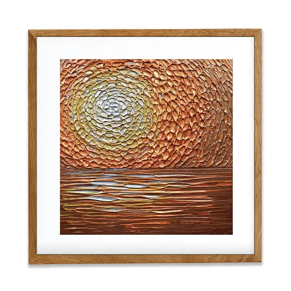 Tangerine Dream Square Framed Art Print Tangerine Dream Square Framed Art Print wall art product Nada Khatib