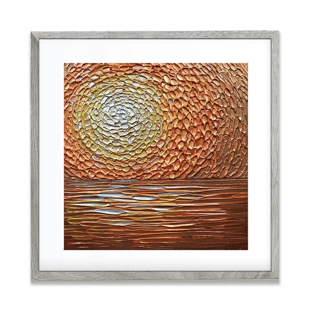 Tangerine Dream Square Framed Art Print Tangerine Dream Square Framed Art Print wall art product Nada Khatib