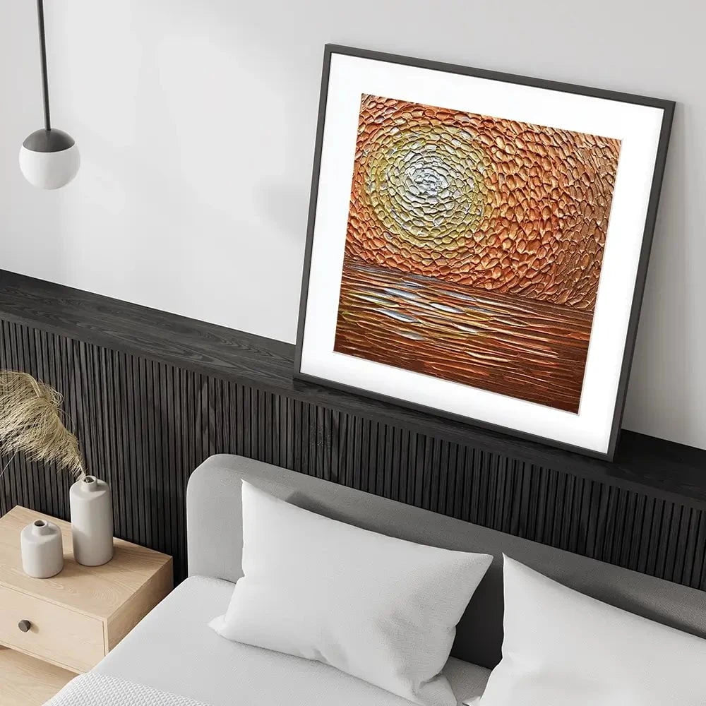 Tangerine Dream Square Framed Art Print Tangerine Dream Square Framed Art Print wall art product Nada Khatib