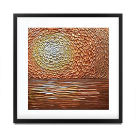 Tangerine Dream Square Framed Art Print Tangerine Dream Square Framed Art Print wall art product Nada Khatib
