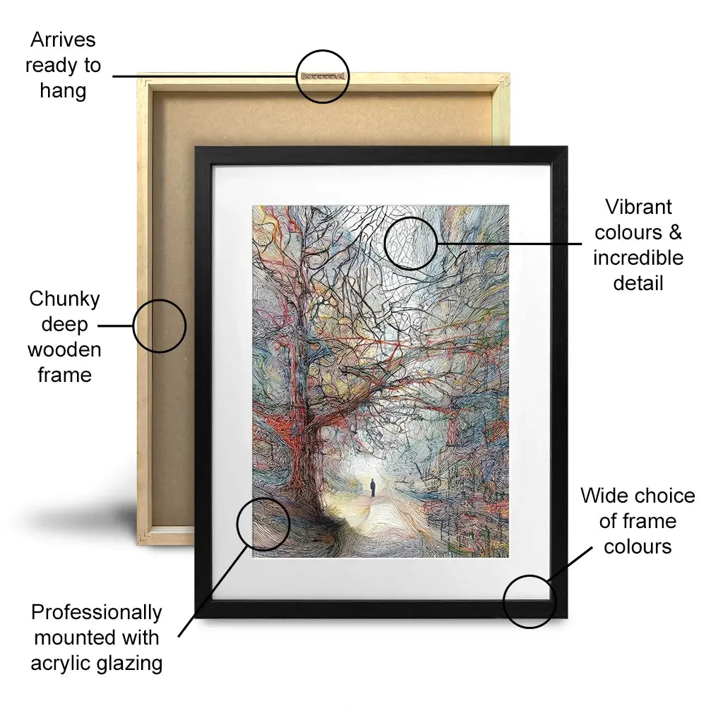 Tangled Forest Framed Art Print Tangled Forest Framed Art Print wall art product David Alexander Elder