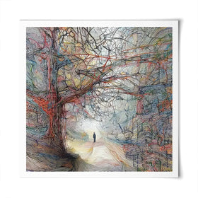 Tangled Forest Square Art Print Tangled Forest Square Art Print wall art product David Alexander Elder