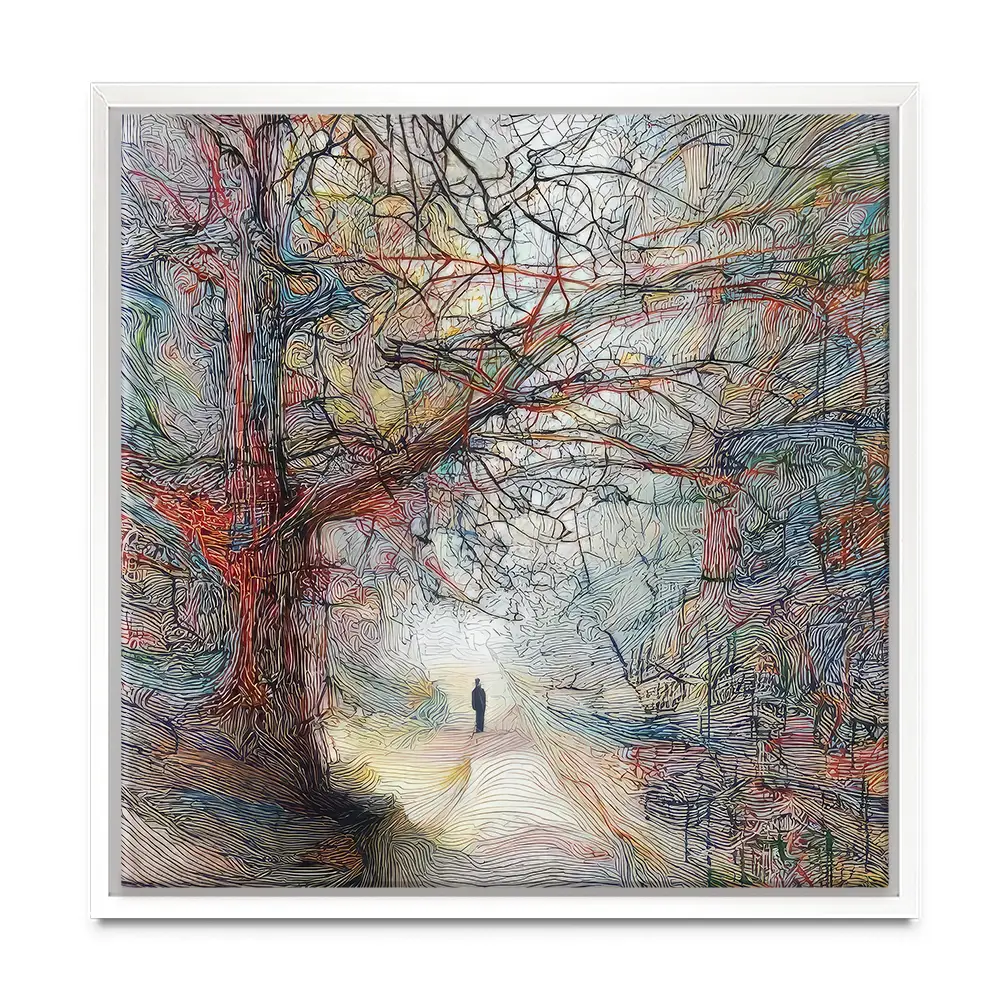 Tangled Forest Square Canvas Print Tangled Forest Square Canvas Print wall art product David Alexander Elder